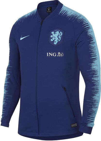 Nike Nederlands Elftal trainingsjack Heren Blauw 